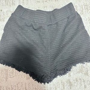 Ruffled Black shorts